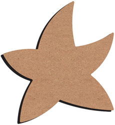 Gomille figura de MDF estrella de mar 26 cm decoración manualidades