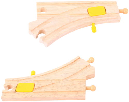 BigJigs agujas mecánicas de madera para tren - set de expansión