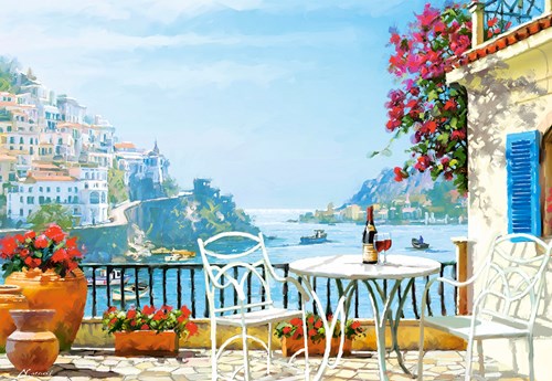 Castorland puzzle Vino mediterráneo para dos - 1000 piezas rompecabezas