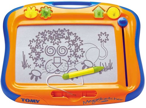 Tomy pizarra mágica Megasketcher clásica azul para niños-2
