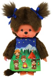 Monchhichi muñeca de peluche niña camping 20 cm mono suave