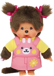 Monchhichi muñeca niña vestido conejo 20cm peluche juguete