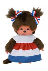 Muñeca Monchhichi niña peluche 20cm holandesa - juguete de peluche