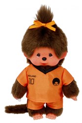 Muñeca Monchhichi fútbol niña 20cm - muñeca peluche juguete