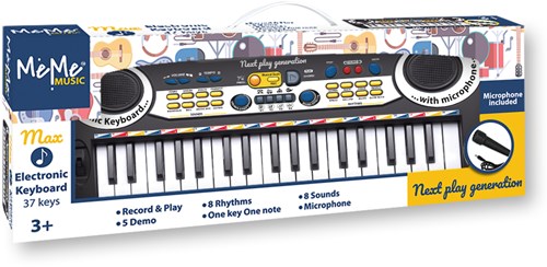 MeMe Teclado Electrónico 37 Teclas - Piano Juguete para Niños