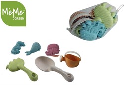 MeMe juguete de playa Green Tiny Set de playa 6 piezas para niños