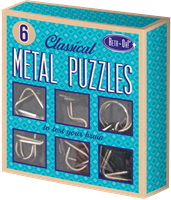 Retr-Oh 6 rompecabezas metálicos para el cerebro / rompecabezas de iq / juegos de ingenio para adultos y niños-2