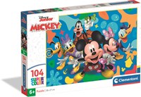 Clementoni puzzle - Disney Mickey y amigos - 104 piezas - rompecabezas infantil-2