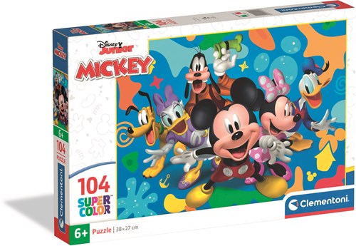 Clementoni puzzle - Disney Mickey y amigos - 104 piezas - rompecabezas infantil-2