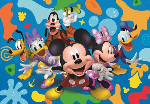 Clementoni puzzle - Disney Mickey y amigos - 104 piezas - rompecabezas infantil