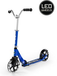 Micro patinete infantil Cruiser LED azul - patinete plegable con ruedas LED - 2 ruedas