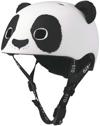 Micro casco bicicleta infantil 3D Panda con luz LED y cierre magnético