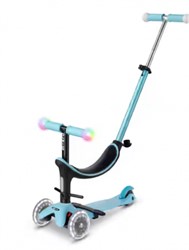 Micro Micro Mini2Grow scooter Deluxe Magic LED Blue