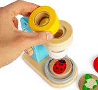 BigJigs microscopio de madera juguete educativo para niños - madera FSC-3