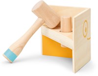 Micki banco de martillos de madera triángulo juguete educativo multicolor-2