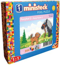 Ministeck set de mosaico de ponis - Ponyfarm 2 - caja pequeña - 300 piezas