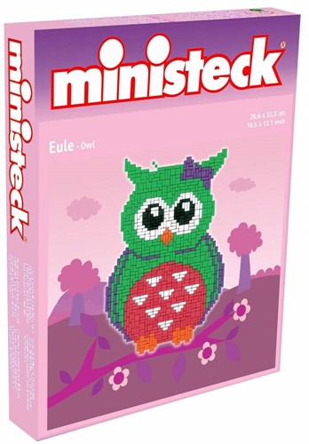 Ministeck Owls assortment - XL Box - 3 ass. style - ca. 1000 pieces