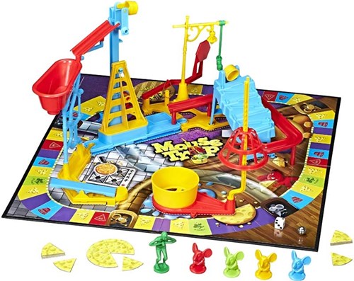Hasbro juego de mesa Mouse Trap - clásico familiar - destreza-2