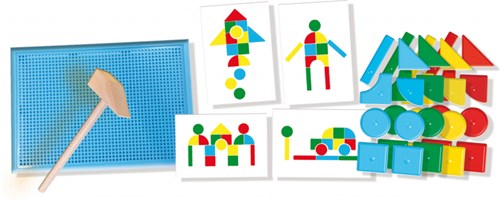 Ses Hamertje Tik juguete Montessori - set original con formas básicas-2