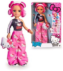 Muñeca Hello Kitty fashion doll 45cm con accesorios y pelo rosa
