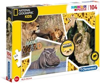 Clementoni puzzle Wildlife Adventure-Supercolor animales 104 piezas niños-2