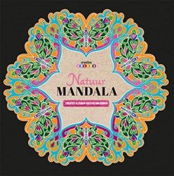 Lantaarn libro para colorear mandala naturaleza para relajación y creatividad
