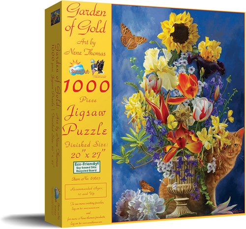 SunsOut puzzle Nene Thomas - Garden of Gold - 1000 piezas rompecabezas-2
