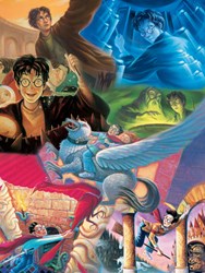 New York Puzzle Company Rompecabezas Harry Potter Mashup - 1500 piezas