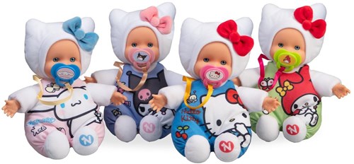 Muñeca bebé suave Nenuco Hello Kitty 15cm juguete de peluche