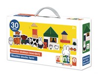Twisk bloques de granja de madera Miffy - juguete educativo 28 piezas-2