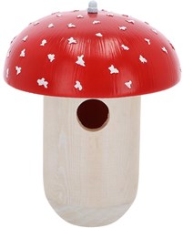 Esschert Design casita para pájaros amanita roja juguete educativo