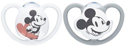 Nuk Space Disney chupetes de silicona 2 uds 0-6 meses Mickey