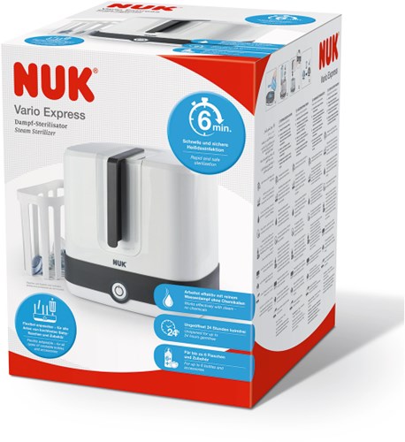 Nuk esterilizador eléctrico de vapor Vario Express limpiador de biberones