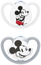 Nuk chupete bebé silicona Mickey 0-6 meses - set de 2 unidades