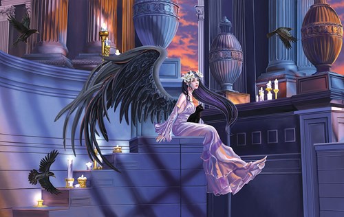 SunsOut puzzle Onyx Angel - 550 piezas puzzle de fantasía