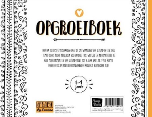 Image Books libro de crecimiento bebé naranja álbum recuerdos Pauline-2