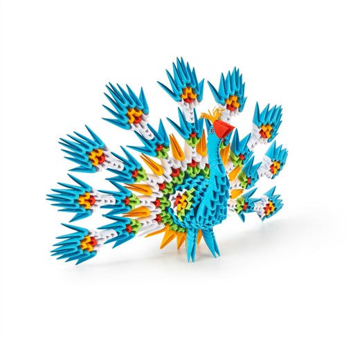 Alexander Toys Origami 3D set creativo pavo real 549 piezas juguete creativo