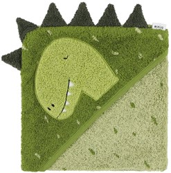 Trixie toalla con capucha algodón orgánico 75x75cm Mr. Dino bebé