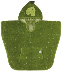 Trixie poncho niños Mr. Dino - capa de baño algodón suave verde