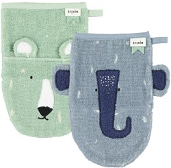 Trixie Toallita 2-pack - Mr. Polar Bear - Mrs. Elephant