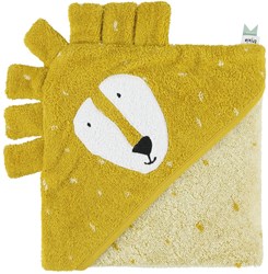 Trixie toalla con capucha algodón orgánico 75x75cm Mr. Lion bebé