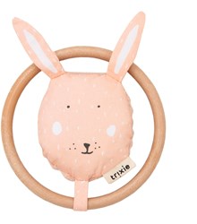 Trixie sonajero bebé rosa Mrs. Rabbit - juguete sensorial crujiente