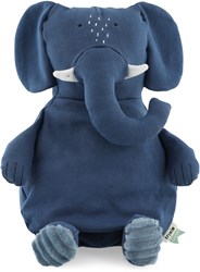Trixie peluche grande - algodón orgánico elefante Mrs. Elephant suave