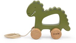 Trixie juguete de arrastre de madera dinosaurio - madera FSC - juguete para bebés