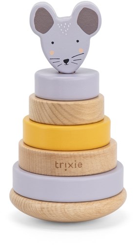 Trixie torre apilable de madera Mrs. Mouse juguete educativo