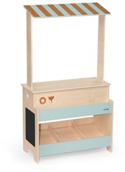 Trixie puesto de mercado de juguete de madera - colorido stand para niños