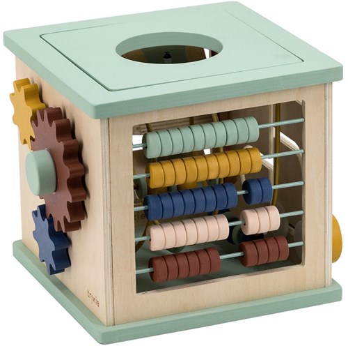 Trixie cubo de actividades de madera 5-en-1 - juguete educativo desde 1 año