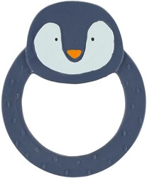 Trixie mordedor caucho natural juguete bebé Mr. Penguin azul