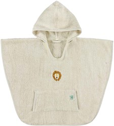 Trixie poncho niños algodón orgánico - León amarillo toalla