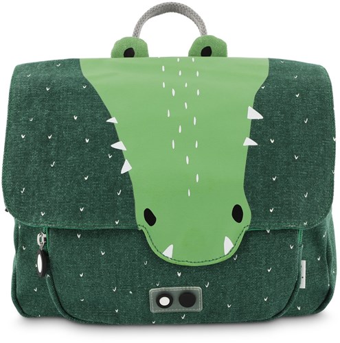 Trixie mochila escolar Mr. Crocodile - bolsa infantil verde repelente al agua